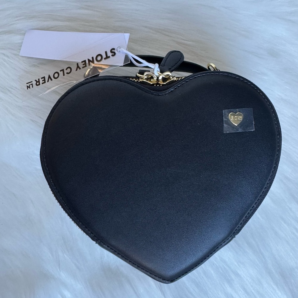Stoney Clover Lane Black Heart Mini Bag NWT
